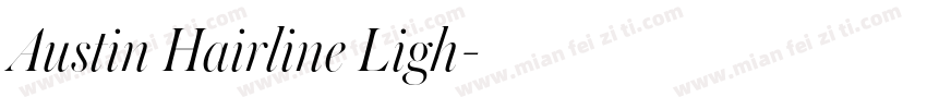 Austin Hairline Ligh字体转换